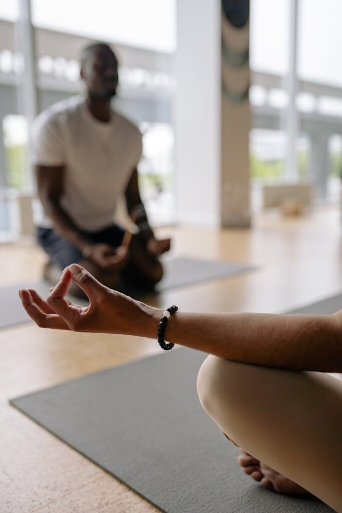 Shallow Focus Photo of Person Doing Yoga