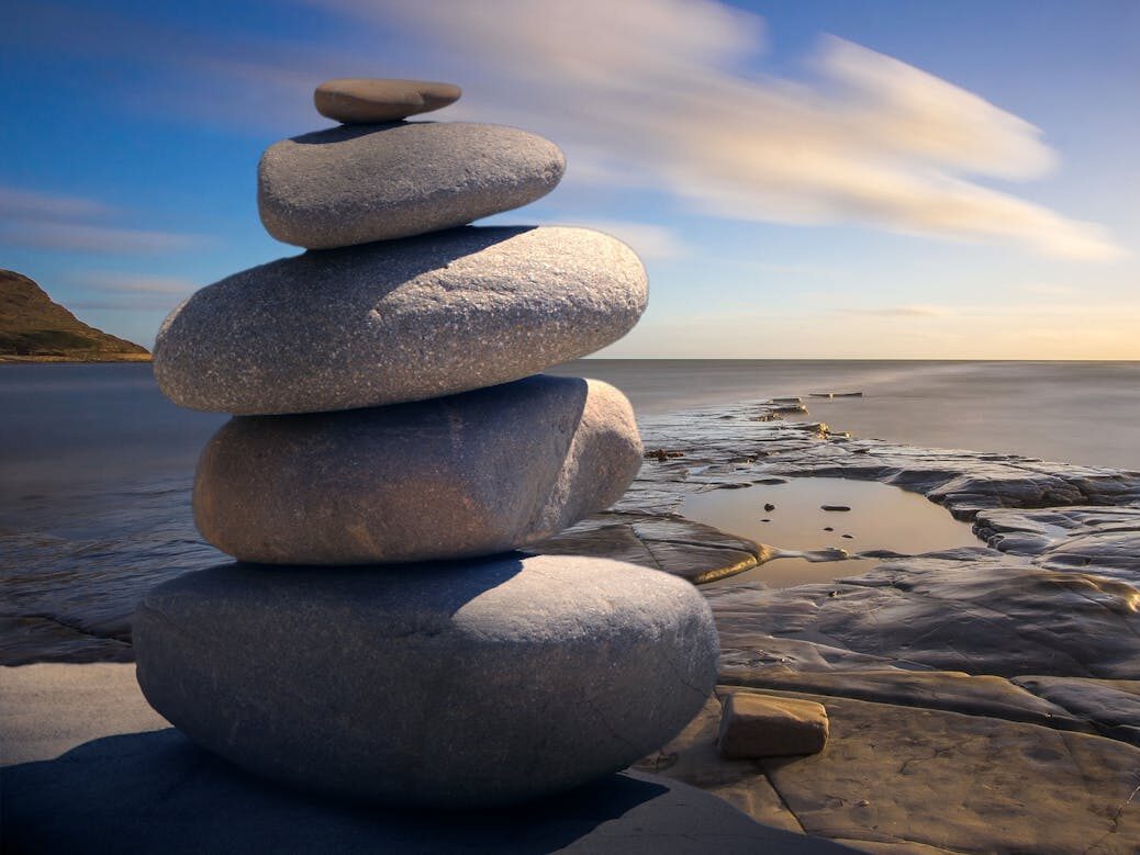 Stacked of Stones Outdoors